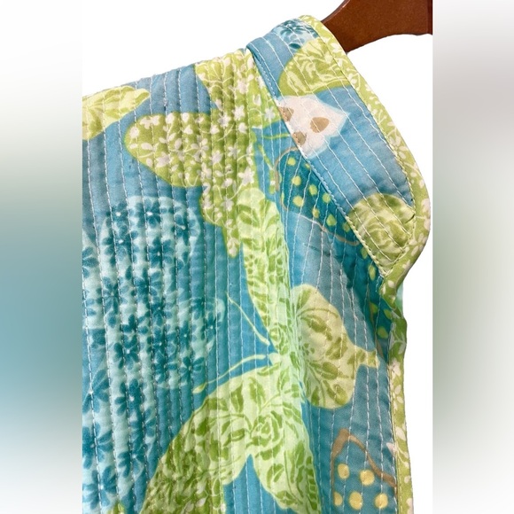 Alfred Dunner Quilted Butterfly Design Open Jacket Boho Asian Style Collar Sz 20 - Picture 2 of 7